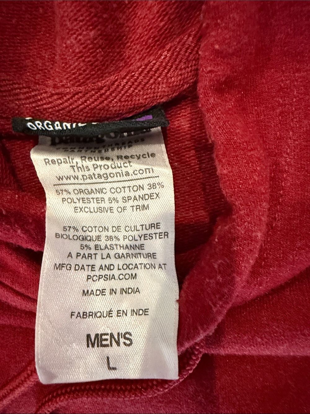 Patagonia Maroon Pullover Hoodie with Chest Patch size Large - Picture 14 of 16